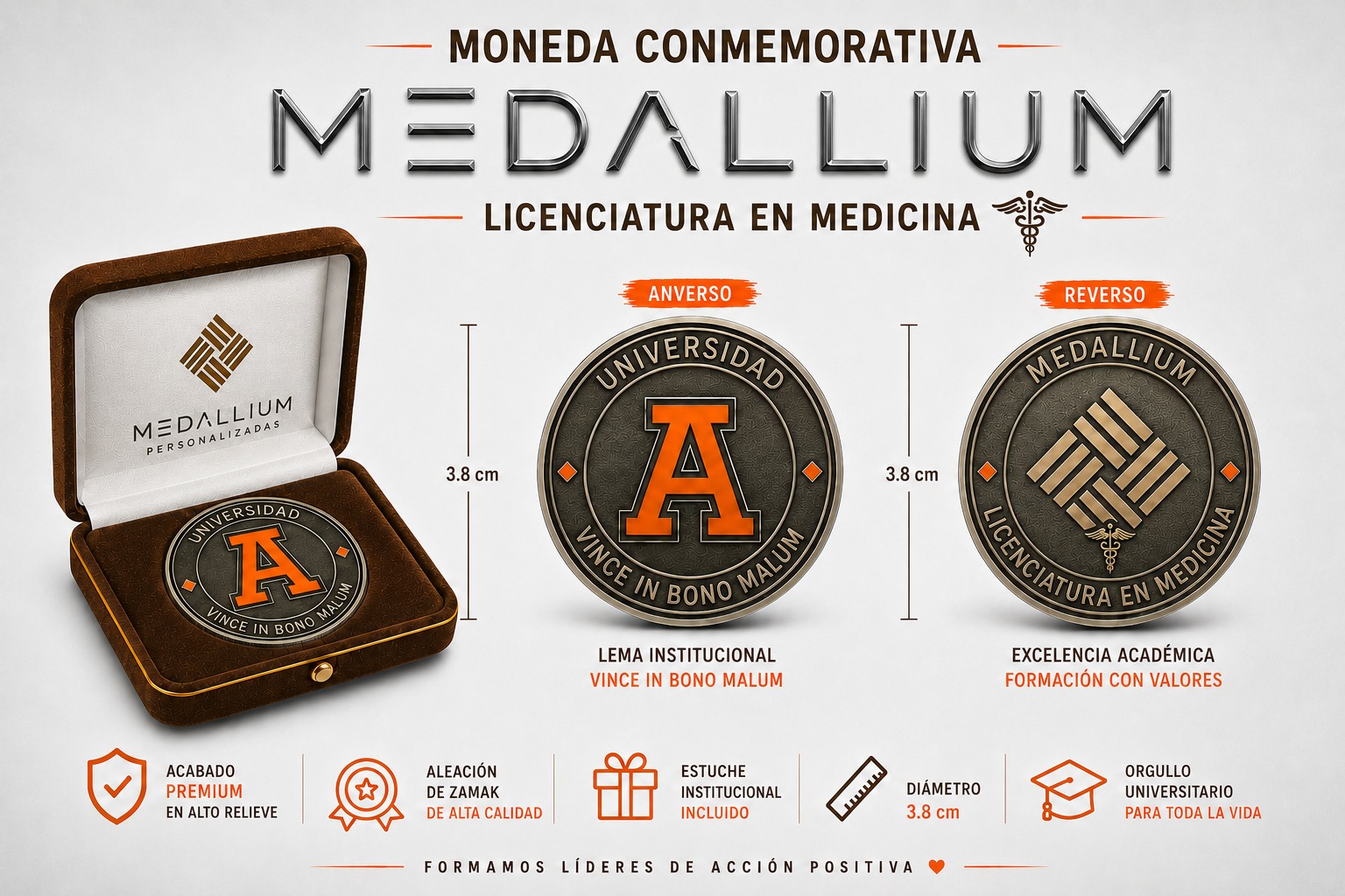 Moneda conmemorativa modelo 3